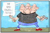 Cartoon: Einzeltäter (small) by Kostas Koufogiorgos tagged karikatur,koufogiorgos,illustration,cartoon,lübcke,einzeltäter,mordfall,rechtsextremismus,mann,mord
