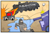Cartoon: Elbkakophonie (small) by Kostas Koufogiorgos tagged karikatur,koufogiorgos,illustration,cartoon,hamburg,elbphilharmonie,elbkakophonie,g20,polizei,demonstration,protest,gewalt,demonstrant