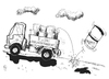 Cartoon: EnBW-Deal (small) by Kostas Koufogiorgos tagged mappus,enbw,ermittlung,müll,umwelt,untreue,karikatur,kostas,koufogiorgos