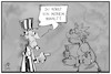 Cartoon: Entscheidung vor Gericht (small) by Kostas Koufogiorgos tagged karikatur,koufogiorgos,illustration,cartoon,uncle,sam,miss,liberty,usa,wahl,justiz,demokratie