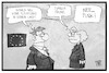 Cartoon: EU-Flüchtlingspolitik (small) by Kostas Koufogiorgos tagged karikatur,koufogiorgos,illustration,cartoon,eu,quote,flüchtlinge,flüchtlingspolitik,donald,tusk,trump,asylpolitik