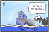 Cartoon: EU in Not (small) by Kostas Koufogiorgos tagged karikatur,koufogiorgos,illustration,cartoon,eu,europa,skeptiker,schiff,sinken,havarie,seenot,untergang,gemeinschaft
