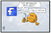 Cartoon: Facebook (small) by Kostas Koufogiorgos tagged karikatur,koufogiorgos,illustration,cartoon,facebook,emoticon,emoji,soziale,netzwerke,internet,kartellamt,ermittlung,lupe,untersuchung,marktmissbrauch,marktmacht