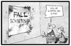 Cartoon: Fall Böhmermann (small) by Kostas Koufogiorgos tagged karikatur,koufogiorgos,illustration,cartoon,justiz,boehmermann,fall,causa,merkel,putzfrau,gericht