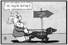 Cartoon: Falsche Richtung CDU! (small) by Kostas Koufogiorgos tagged karikatur,koufogiorgos,illustration,cartoon,flüchtlingskrise,cdu,csu,afd,partei,merkel,richtung,rechts,parteipolitik,kontrolle,hund