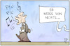 Cartoon: FIU (small) by Kostas Koufogiorgos tagged karikatur,koufogiorgos,illustration,cartoon,fiu,scholz,geldwaesche,untersuchung,pfeifen