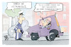 Cartoon: Flensburger Punkte (small) by Kostas Koufogiorgos tagged karikatur,koufogiorgos,flensburg,punkt,verkehr,auto,polizei,kontrolle