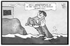 Cartoon: Flüchtlingskrise (small) by Kostas Koufogiorgos tagged karikatur,koufogiorgos,illustration,cartoon,fluechtlingskrise,kind,schutzschild,meer,ertrinken,eu,europa,anschuldigung,flüchtling