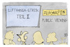 Cartoon: Flughafenchaos Teil II (small) by Kostas Koufogiorgos tagged karikatur,koufogiorgos,lufthansa,streik,piloten,warnstreik,public,viewing,flughafen,passagier