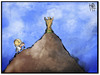 Cartoon: Fußball-WM (small) by Kostas Koufogiorgos tagged karikatur,koufogiorgos,illustration,cartoon,wm,pokal,fussball,weltmeisterschaft,sisyphus,spieler,aufstieg,berg,sport