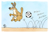 Cartoon: Fußball-WM (small) by Kostas Koufogiorgos tagged karikatur,koufogiorgos,fußball,fifa,känguru,ball,wm