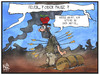 Cartoon: Gaza-Konflikt (small) by Kostas Koufogiorgos tagged karikatur,koufogiorgos,illustration,cartoon,feuer,pause,gaza,konflikt,krieg,israel,hamas,zivilistpolitik,nahost