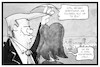 Cartoon: Gegendemo für Trump (small) by Kostas Koufogiorgos tagged karikatur koufogiorgos illustration cartoon trump melania gegendemo demonstration protest inauguration amtseinführung usa präsident politik