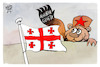 Cartoon: Georgien (small) by Kostas Koufogiorgos tagged karikatur,koufogiorgos,georgien,agentengesetz,russland,bär