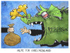 Cartoon: Griechenland-Hilfen (small) by Kostas Koufogiorgos tagged karikatur,koufogiorgos,cartoon,illustration,griechenland,hilfe,troika,eu,europa,rettungspaket,drache,rezession,wirtschaft,geld,kredit,geldsack,euro,ezb,iwf