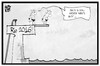 Cartoon: Grünes Wasser in Rio (small) by Kostas Koufogiorgos tagged karikatur,koufogiorgos,illustration,cartoon,olympische,spiele,grün,wasser,olympia,rio,turmspringer,sport