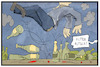 Cartoon: Guten Rutsch! (small) by Kostas Koufogiorgos tagged karikatur,koufogiorgos,illustration,cartoon,rutsch,ausrutschen,jahreswechsel,silvester,müll,feuerwerk