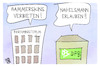 Cartoon: Hammerskins und Nagelsmann (small) by Kostas Koufogiorgos tagged karikatur,koufogiorgos,nagelsmann,bundestrainer,hammerskins,neonazi,verbot