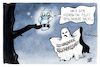 Cartoon: Holocaust-Gedenktag (small) by Kostas Koufogiorgos tagged karikatur,koufogiorgos,holocaust,gedenktag,nacht,rechtsextremismus,geist,gespenst