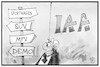 Cartoon: IAA-Proteste (small) by Kostas Koufogiorgos tagged karikatur,koufogiorgos,illustration,cartoon,iaa,demo,protest,automobil,sternmarsch,suv,kritik,wirtschaft,messe