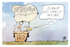 Cartoon: ifo-Index (small) by Kostas Koufogiorgos tagged karikatur,koufogiorgos,ifo,stimmung,ballon,auftrieb,optimismus