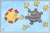 Cartoon: Impfpflicht-Debatte (small) by Kostas Koufogiorgos tagged karikatur,koufogiorgos,illustration,cartoon,bombe,impflicht,spritze,impfung,corona,pandemie