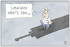 Cartoon: Impfverweigerer (small) by Kostas Koufogiorgos tagged karikatur,koufogiorgos,illustration,cartoon,schatten,eng,impfverweigerer,corona,pandemie,spritze