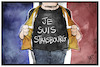 Cartoon: Je suis Strasbourg (small) by Kostas Koufogiorgos tagged karikatur,koufogiorgos,illustration,cartoon,strassburg,gelbweste,frankreich,terrorismus,islamismus,solidaritaet