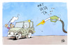 Cartoon: Kapitulation an der Tankstelle (small) by Kostas Koufogiorgos tagged karikatur,koufogiorgos,sprit,benzin,krieg,ukraine,kapitulation,auto,autofahrer,tankstelle