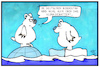 Cartoon: Klimadebatte (small) by Kostas Koufogiorgos tagged karikatur,koufogiorgos,illustration,cartoon,klima,eisbär,debatte,klimwandel,erderwärmung,kuppel,reichstag,bundestag