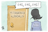 Cartoon: Klimadialog (small) by Kostas Koufogiorgos tagged karikatur,koufogiorgos,reiche,monolog,gas,klimadialog,petersberg,klima,energie