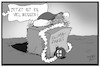 Cartoon: Klimapaket (small) by Kostas Koufogiorgos tagged karikatur,koufogiorgos,illustration,cartoon,klimapekt,weihnachten,nachbessern,korrektur,dekoration,umweltschutz,regierung
