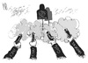 Cartoon: Koalitionsfindung (small) by Kostas Koufogiorgos tagged regierung,koalition,cdu,csu,spd,grüne,wahl,karikatur,koufogiorgos