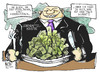 Cartoon: Lebensmittelskandale (small) by Kostas Koufogiorgos tagged lebensmittel,industrie,eier,bio,pferdefleisch,geld,profit,gift,dioxin,wirtschaft,karikatur,kostas,koufogiorgos