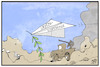 Cartoon: Libyen-Konferenz (small) by Kostas Koufogiorgos tagged karikatur,koufogiorgos,illustration,cartoon,libyen,konferenz,frieden,beschluss,papier,krieg,konflikt,friedenstaube
