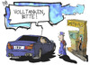 Cartoon: Lobbyismus (small) by Kostas Koufogiorgos tagged cdu,merkel,bmw,auto,emission,umwelt,lobbyismus,spende,geld,wirtschaft,karikatur,koufogiorgos