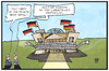 Cartoon: Lobbyismus im Bundestag (small) by Kostas Koufogiorgos tagged karikatur,koufogiorgos,illustration,cartoon,lobbyismus,lobbyisten,bundestag,liste,weihnachten,schleife,christo,verhüllung,reichstag