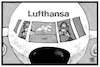 Cartoon: Lufthansa und Air Berlin (small) by Kostas Koufogiorgos tagged karikatur,koufogiorgos,cartoon,illustration,lufthansa,air,berlin,flugzeug,cockpit,kauf,übernahme,pilot,arbeit,beruf,wirtschaft,airline,fluggesellschaft