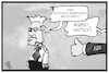 Cartoon: Männerhorden-Spruch (small) by Kostas Koufogiorgos tagged karikatur,koufogiorgos,illustration,cartoon,kretschmann,gruene,männerhorden,afd,populismus,politik