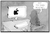 Cartoon: Melinda Gates (small) by Kostas Koufogiorgos tagged karikatur,koufogiorgos,illustration,cartoon,melinda,gates,bill,microsoft,apple,computer,neustart