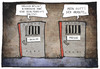 Cartoon: Menschenrechte (small) by Kostas Koufogiorgos tagged karikatur,koufogiorgos,illustration,cartoon,menschenrecht,erdogan,tuerkei,boehmermann,gefängnis,pressefreiheit,strafe,anzeige