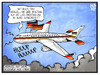 Cartoon: Merkel auf Reisen (small) by Kostas Koufogiorgos tagged karikatur,koufogiorgos,illustration,cartoon,china,merkel,luftwaffe,flugzeug,fahne,flagge,deutschland,fan,fussball,wm,sport,halbfinale