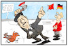 Cartoon: Merkel in China (small) by Kostas Koufogiorgos tagged karikatur,koufogiorgos,illustration,cartoon,merkel,china,hongkong,protest,demokratie