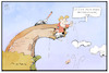 Cartoon: Merkel und Laschet (small) by Kostas Koufogiorgos tagged karikatur,koufogiorgos,illustration,cartoon,brueckenlockdown,merkel,laschet,pandemie,corona,strategie,sturz,unterstuetzung