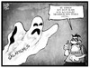 Cartoon: Militäreinsätze (small) by Kostas Koufogiorgos tagged karikatur,koufogiorgos,illustration,cartoon,gauck,gespenst,geist,nahost,politik,militäreinsatz,engagement,exorzimus,exorzist