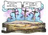Cartoon: Mißbrauch in der Kirche (small) by Kostas Koufogiorgos tagged studie,missbrauch,kirche,kreuzigung,opfer,religion,karikatur,pfeiffer,kostas,koufogiorgos