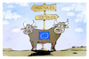 Cartoon: Misstrauensantrag gegen von der (small) by Kostas Koufogiorgos tagged karikatur,koufogiorgos,leyen,misstrauen,vertreuen,eu