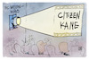 Cartoon: Neu im FC Bayern-Kino (small) by Kostas Koufogiorgos tagged karikatur,koufogiorgos,kane,kino,citizen,film,bayern,fußball,transfer