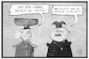 Cartoon: Nordkorea (small) by Kostas Koufogiorgos tagged karikatur,koufogiorgos,illustration,cartoon,nordkorea,kim,jong,un,gabriel,gespräch,diplomatie,aussenpolitik,wahl,wahlkampf