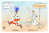 Cartoon: Notfallreform (small) by Kostas Koufogiorgos tagged karikatur,koufogiorgos,notfallreform,bundestag,notfallversorgung,patient,sanitäter,arzt